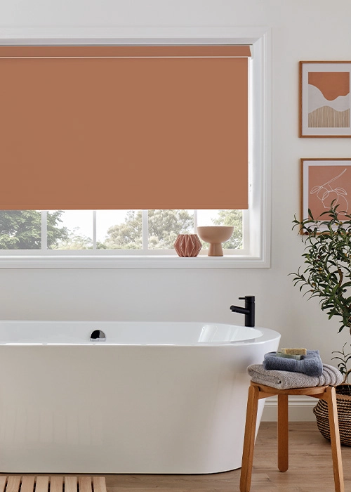 Roller Carnival Blackout Terracotta Bath