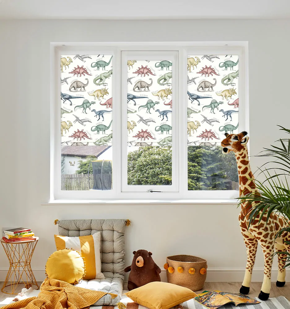 ROLL PF DINOSAUR PREHISTORIC WINDOW ROLL PF DINOSAUR PREHISTORIC WINDOW