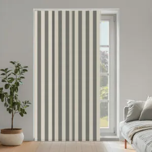 PAN BRIGHTON STRIPE BO CHARCOAL