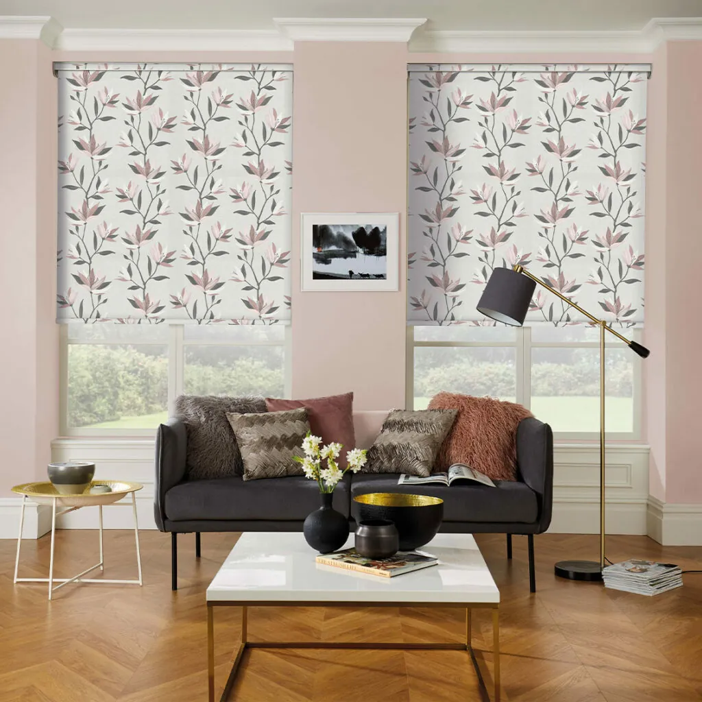 Roller Lily Spring Blossom Liv Main Pink Wall Square